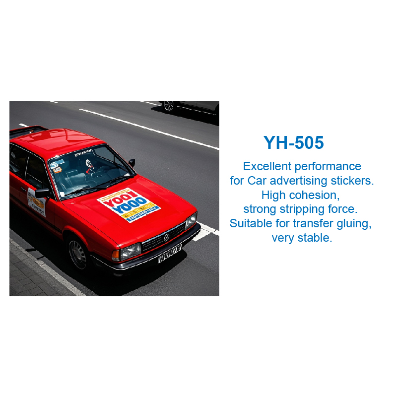 YH-505 Waterproof Water-based Adhesives for Car advertising stickers